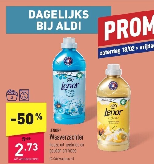 Wasverzachter promotie bij ALDI