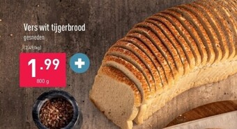 ALDI Vers wit tijgerbrood aanbieding