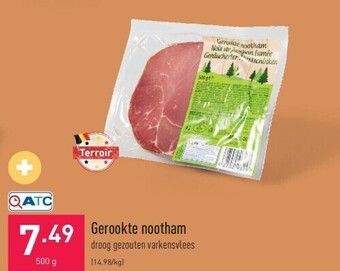 ALDI Gerookte nootham aanbieding