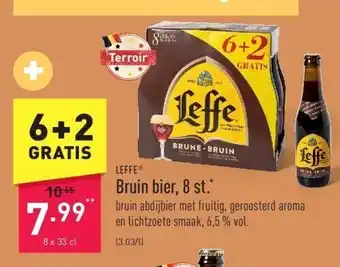 ALDI Bruin bier, 8 st. aanbieding