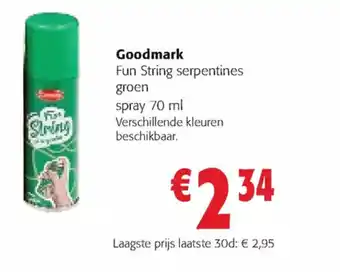 Goodmark Fun String Serpentines Groen Spray 70ml