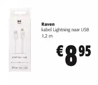 Raven Kabel Lightning Naar USB 1.2m