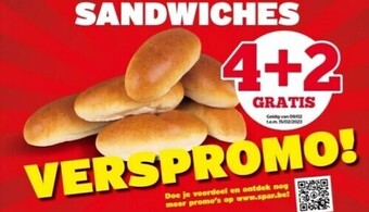 Spar Sandwiches aanbieding
