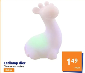 Action Ledlamp dier aanbieding