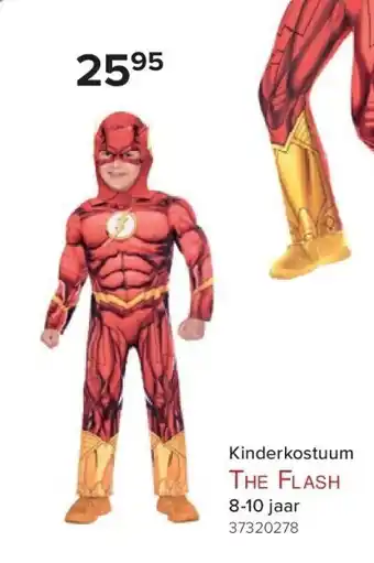 Euroshop Kinderkostuum the flash 8-10 jaar aanbieding