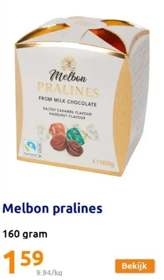 Action Melbon pralines aanbieding