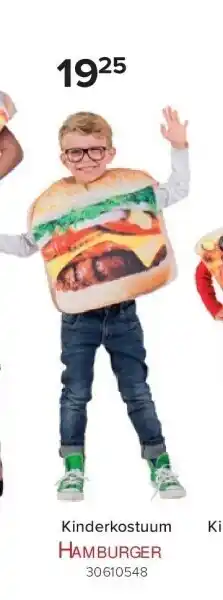 Kinderkostuum hamburger