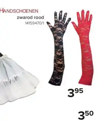 Handschoenen elleboog milan kant - zwart