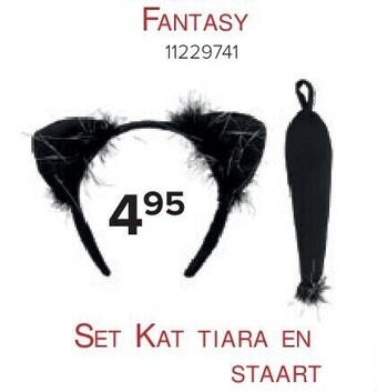 Euroshop Set kat tiara en staart aanbieding