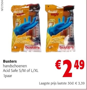 Busters handschoenen acid safe S/M of L/XL 1 paar