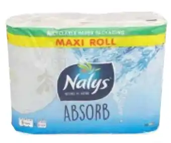 Colruyt Nalys absorb keukenrol 2 lagen 3 rollen 73 vellen per rol aanbieding