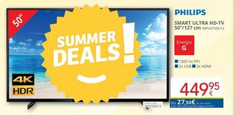 Eldi Philips Smart Ultra HD-TV 50"/127 cm aanbieding