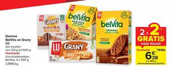 Carrefour Gamma belvita en grany lu aanbieding