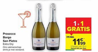 Carrefour Prosecco borgo san pietro aanbieding