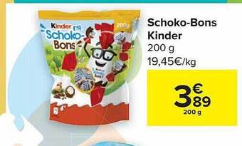 Carrefour Schokobons kinder aanbieding