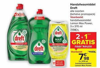 Carrefour Handafwasmiddel dreft aanbieding