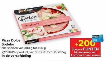 Pizza dolce sodebo