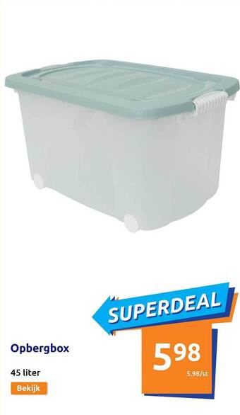 Action Opbergbox aanbieding
