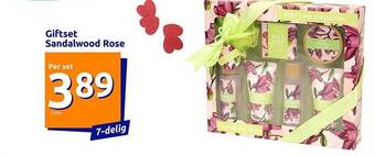 Action Giftset sandalwood rose aanbieding