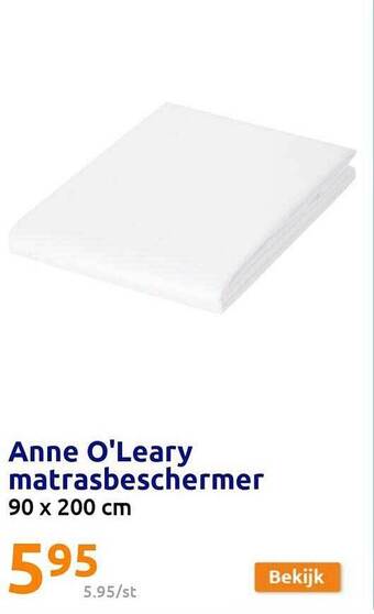 Action Anne o'leary matrasbeschermer aanbieding