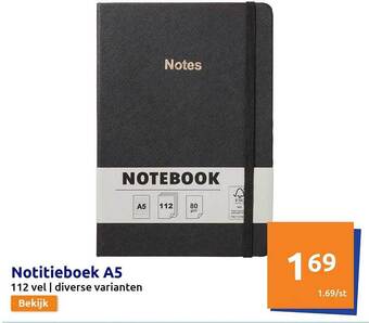 Action Notitieboek a5 aanbieding