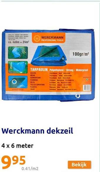 Action Werckmann dekzeil aanbieding