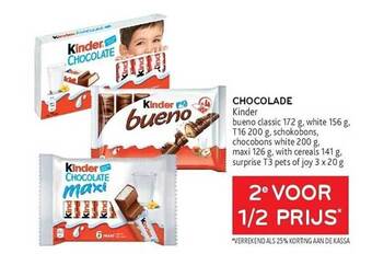 Alvo Chocolade kinder aanbieding
