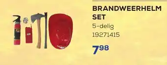 Supra Bazar Brandweerhelm set 5-delig 19271415 aanbieding