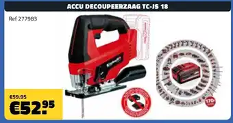 Bouwcenter Frans Vlaeminck Accu decoupeerzaag tc-js 18 ref 277983 aanbieding