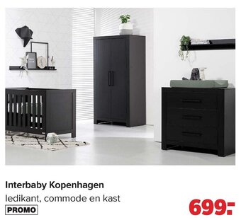 Baby-Dump Interbaby kopenhagen ledikant, commode en kast aanbieding