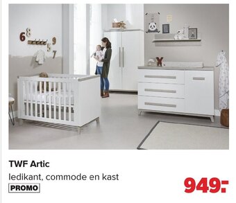 TWF artic ledikant, commode en kast