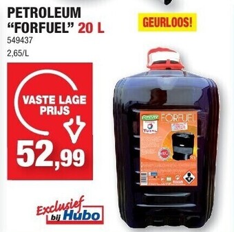 Hubo Petroleum “forfuel” 20 l aanbieding