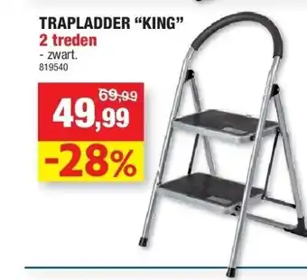 Hubo Trapladder “king” 2 treden aanbieding