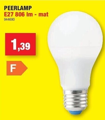 Hubo Peerlamp e27 806 lm - mat aanbieding
