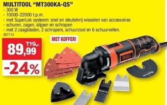 Hubo Multitool “mt300ka-qs” aanbieding