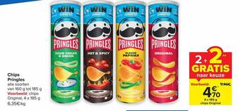 Carrefour Chips pringles aanbieding