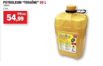 Hubo Petroleum “tosaïne” 20 l aanbieding