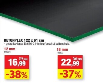 Betonplex 122 x 61 cm