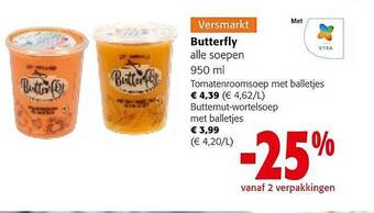Colruyt Butterfly aanbieding