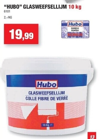 Hubo “hubo” glasweefsellijm 10 kg aanbieding