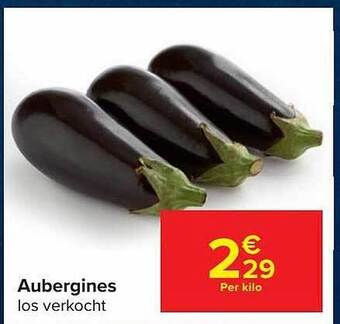Carrefour Aubergines aanbieding