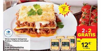 Carrefour Verse lasagne bolognese traiteur trattoria carrefour aanbieding