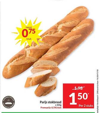 Intermarché Parijs stokbrood aanbieding