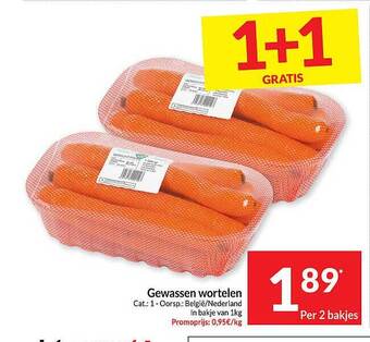 Gewassen wortelen