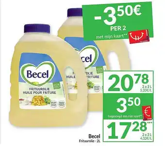 Intermarché Becel frituurolie aanbieding