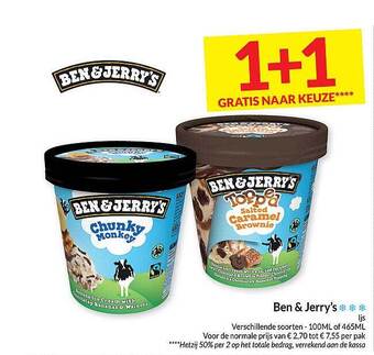 Intermarché Ben & jerry's aanbieding