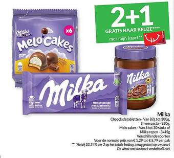 Intermarché Milka aanbieding