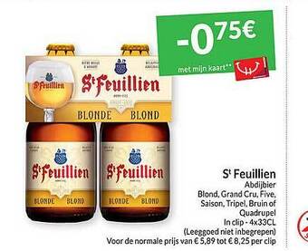 Intermarché St feuillien abdijbier aanbieding
