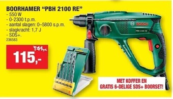 Hubo Boorhamer “pbh 2100 re” aanbieding
