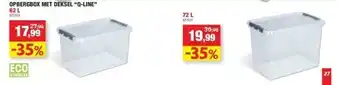 Hubo Opbergbox met deksel “q-line” 62 l aanbieding
